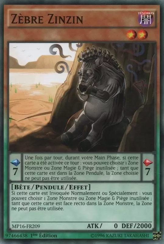 Mega Pack 2016 MP16 - Zèbre Zinzin