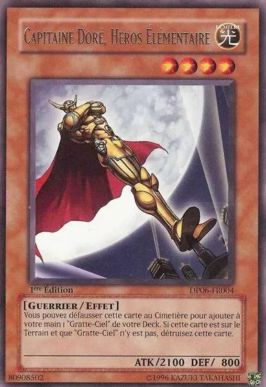 Pack du Duelliste Jaden Yuki 3 DP06 - Capitaine Doré, Héros Elémentaire