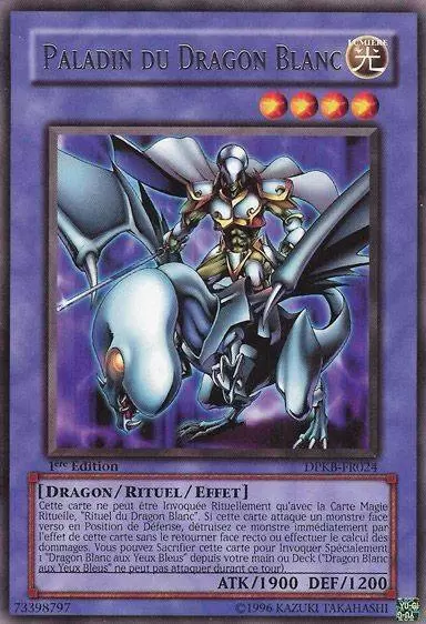 Pack du Duelliste Kaiba DPKB - Paladin du Dragon Blanc
