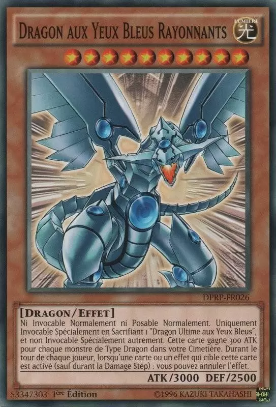 Pack Du Duelliste Les Rivaux Du Pharaon DPRP - Dragon aux Yeux Bleus Rayonnants