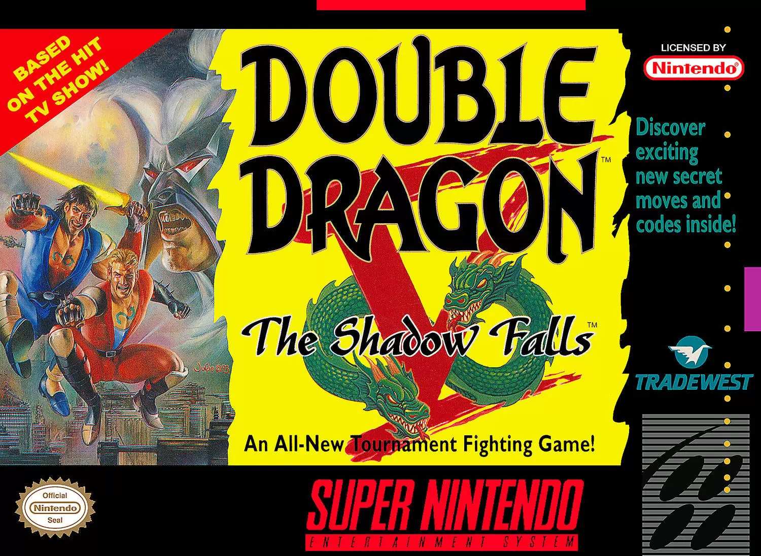 Super Famicom Games - Double Dragon V : The Shadow Falls
