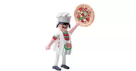 Playmobil Figures Pizza Bäcker  Serie 1 