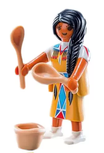 Playmobil Figures Série 12 - L\'indienne qui cuisine