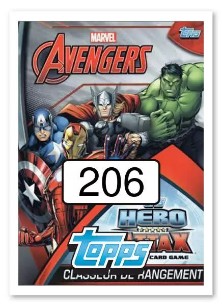 Topps Hero Attax: Marvel - Avengers - Carte n°206