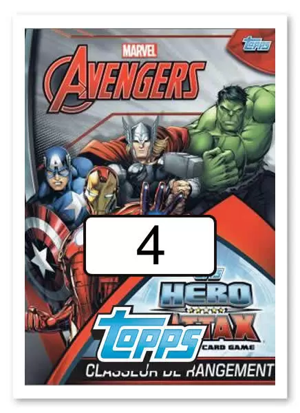 Topps Hero Attax: Marvel - Avengers - Carte n°4 - HAWKEYE