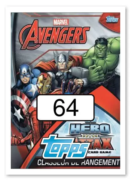 Topps Hero Attax: Marvel - Avengers - Carte n°64 - HULK