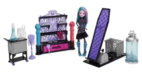 NEW Monster High Color Me Creepy outlet Design Chamber Create-A-Monster Playset Doll