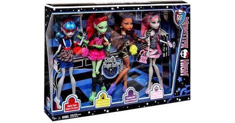 Clawdeen Ghoulia Rochelle Venus 4 Pack Exclusive Ghoul S Night Out Monster High Dolls