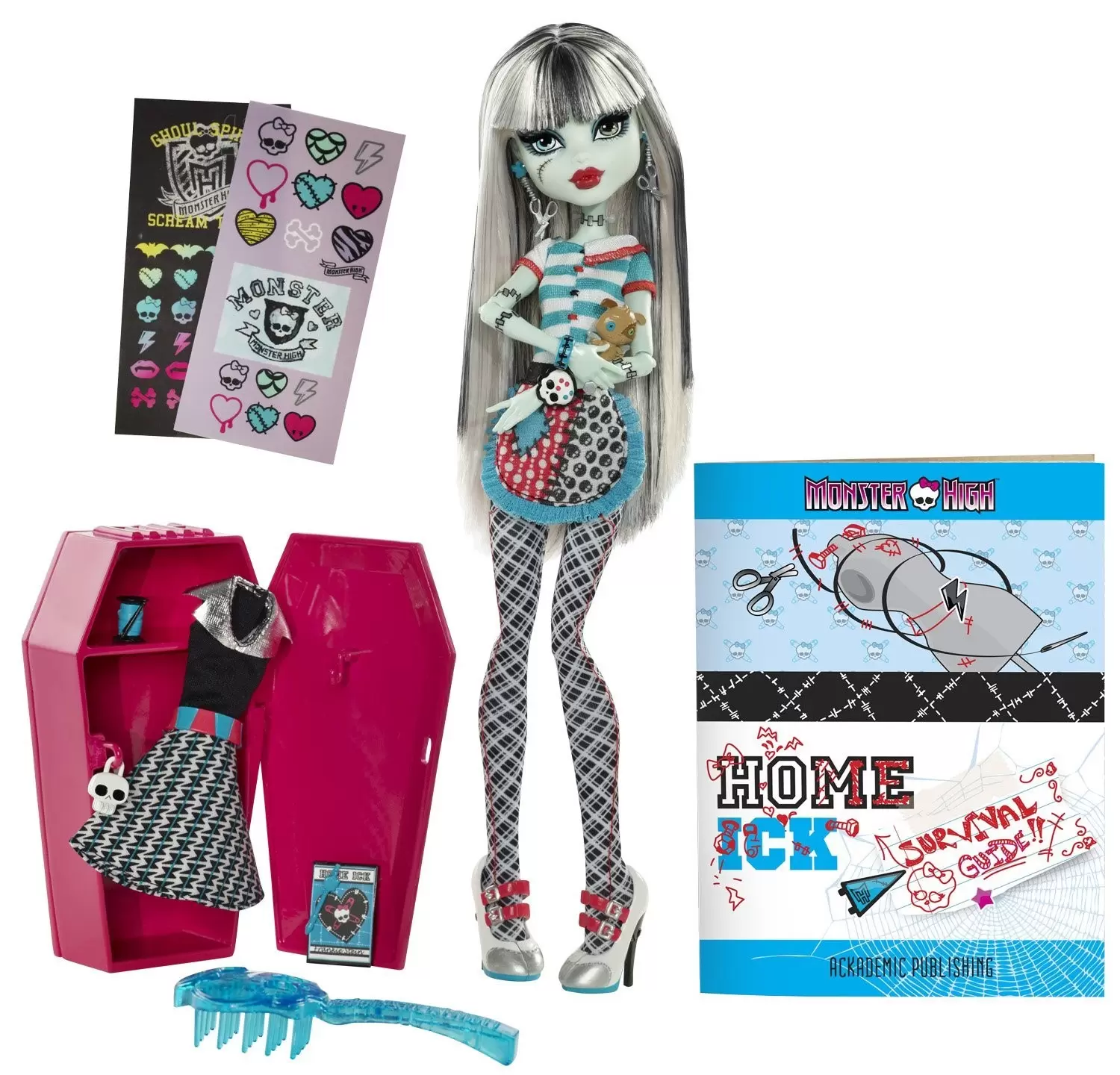 Frankie Stein - Monster High: Ghoul Spirit (Mattel, 2013) *Leia a