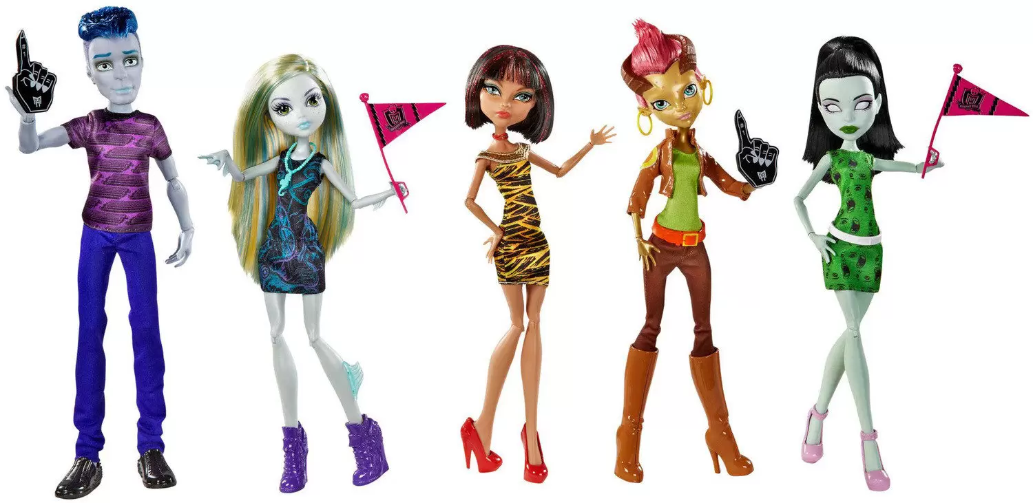 Monster High Dolls - Slo Mo, Lagoona, Cleo, Gilda & Scarah (5-pack) - Student Disembody Council