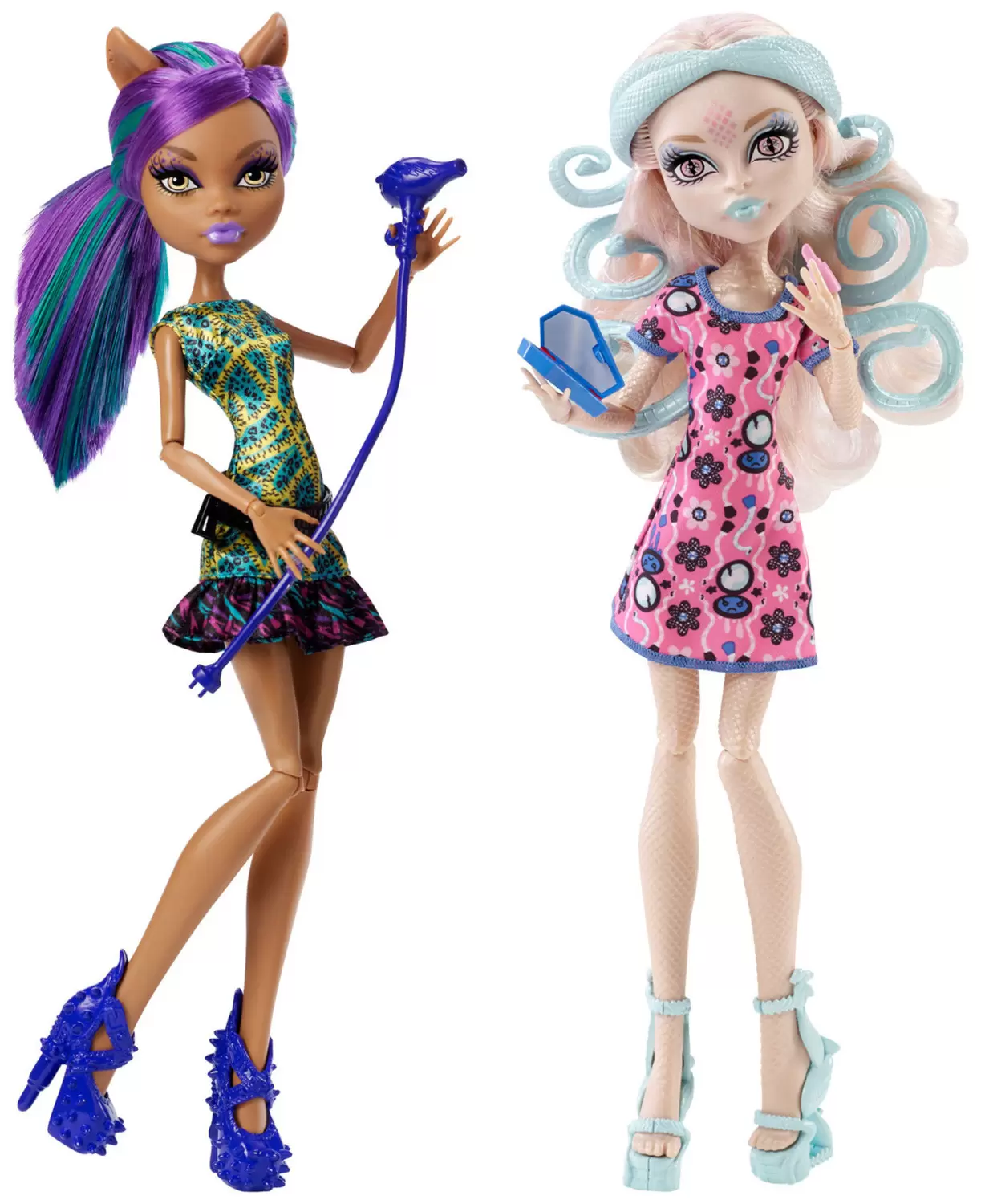 Monster High - Viperine Gorgon & Clawdeen Wolf (2-pack) - Scare & Makeup