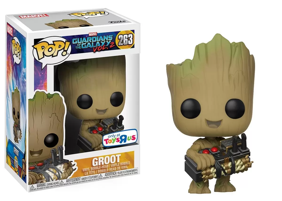 POP! MARVEL - Guardians of The Galaxy 2 - Groot holding Bomb