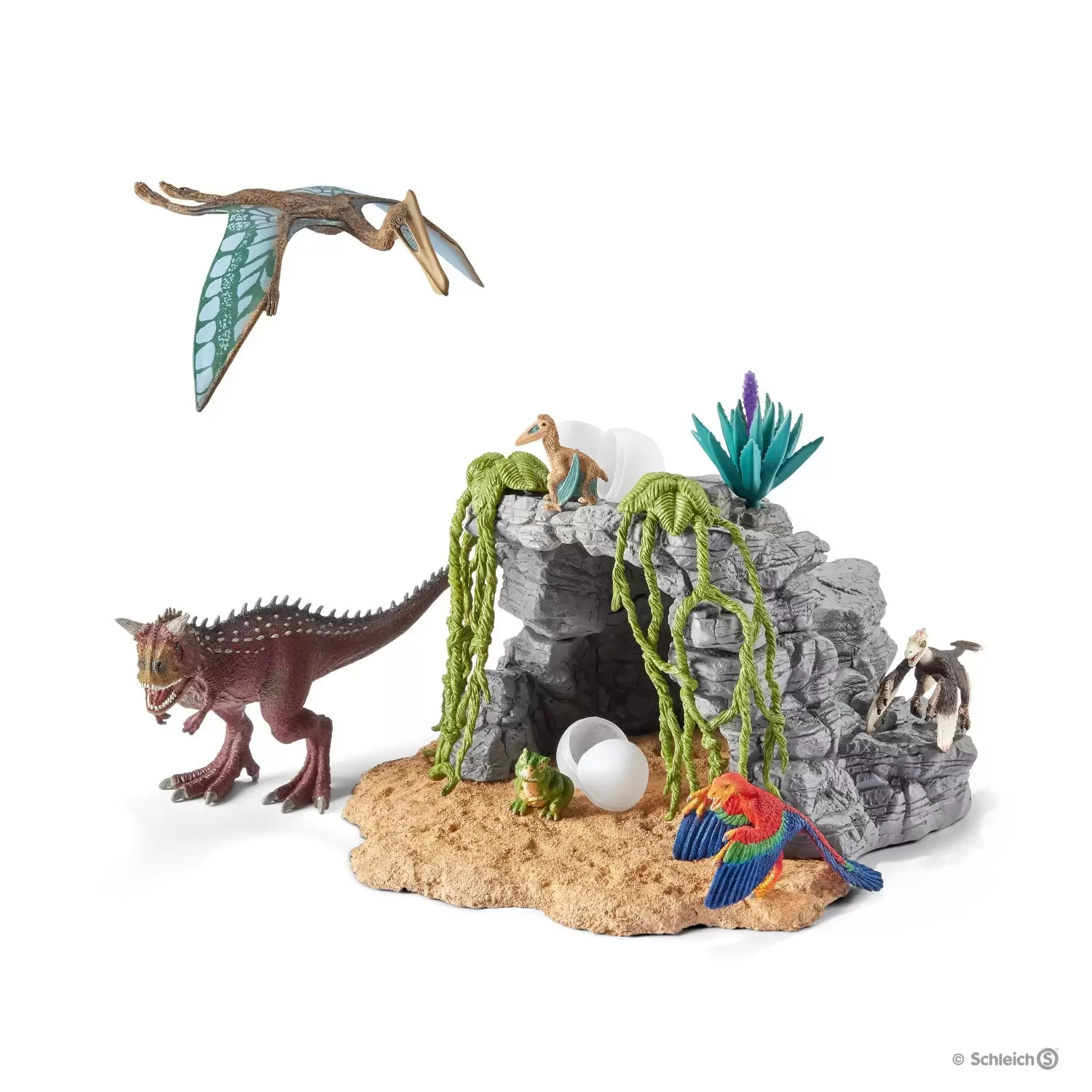 Dinosaurs - Kit de dinosaures avec grotte