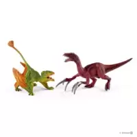 Petits dimorphodon et thérizinosaure