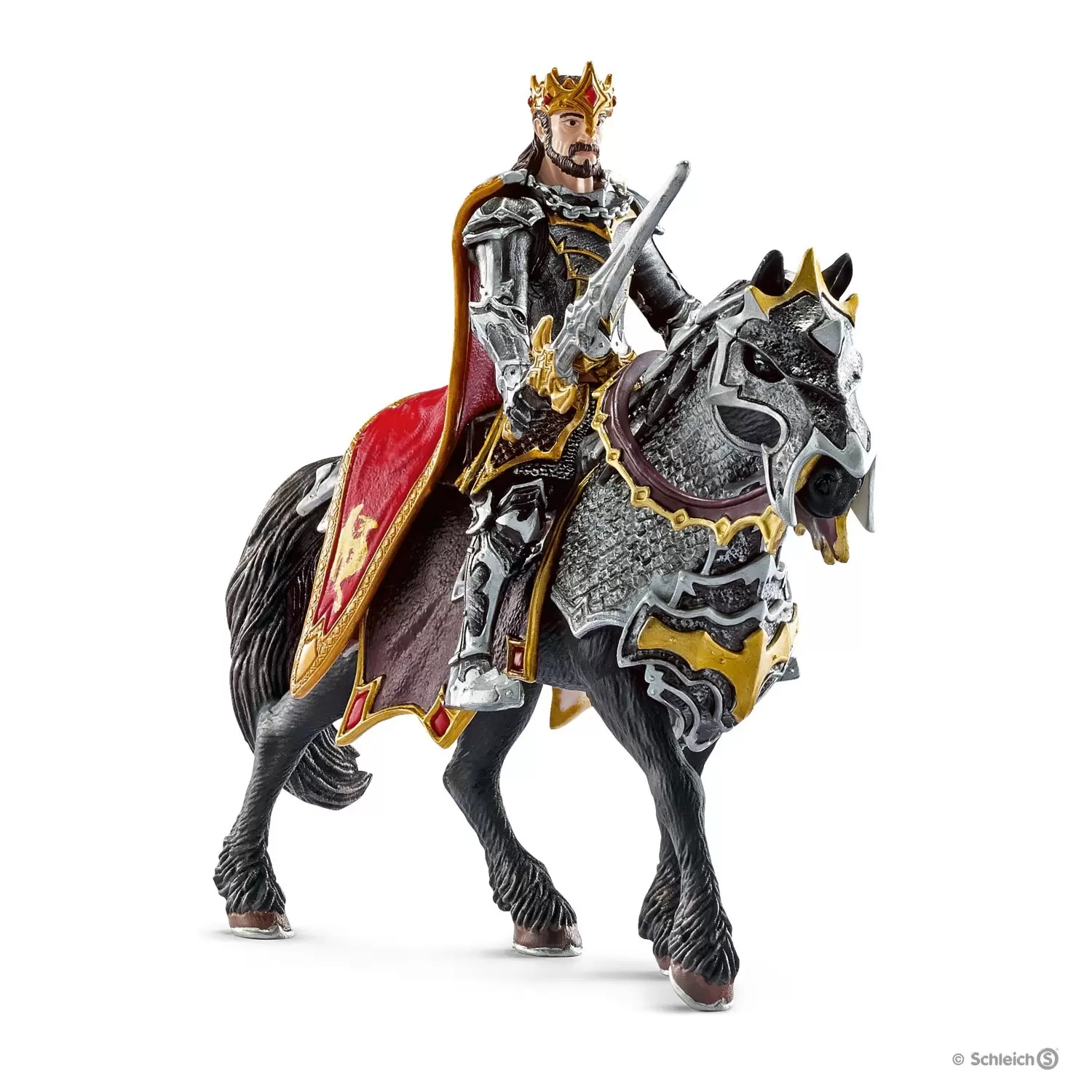 Ritter - Monde des Chevaliers - Chevalier dragon roi à cheval