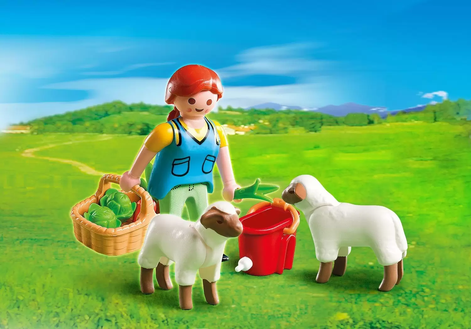 Playmobil SpecialPlus - Country Woman with Sheep Feed