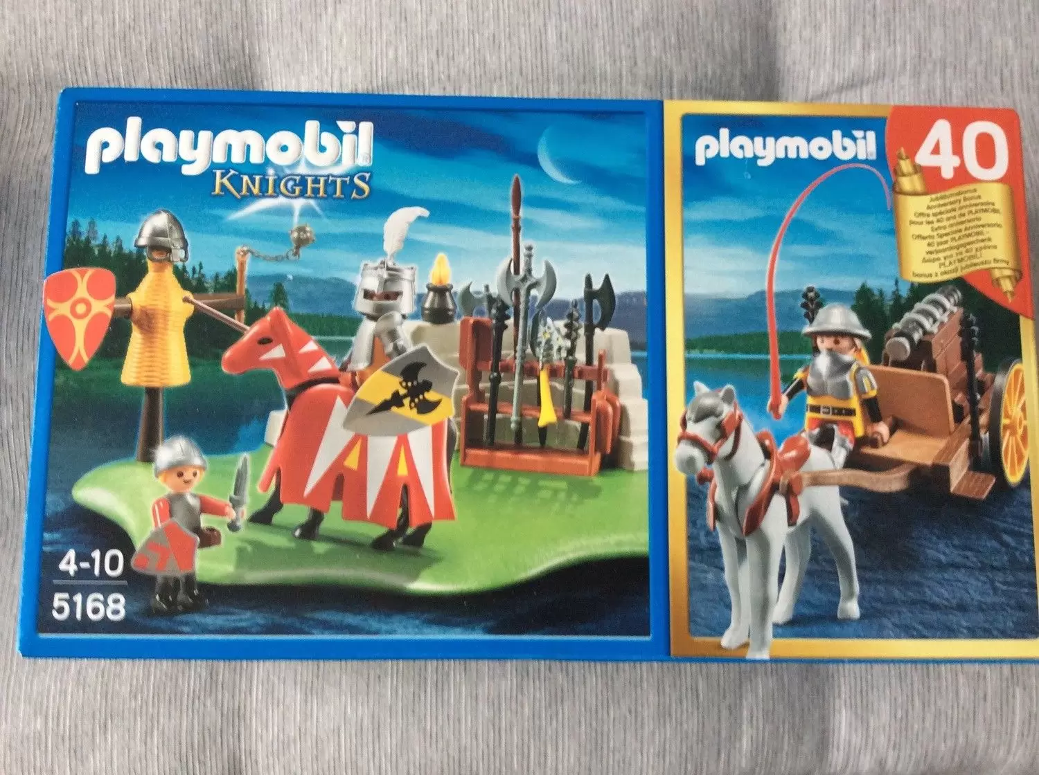 Playmobil Middle-Ages - 40th Anniversary Knight\'s Tournament Compact Set Cannon Wagon