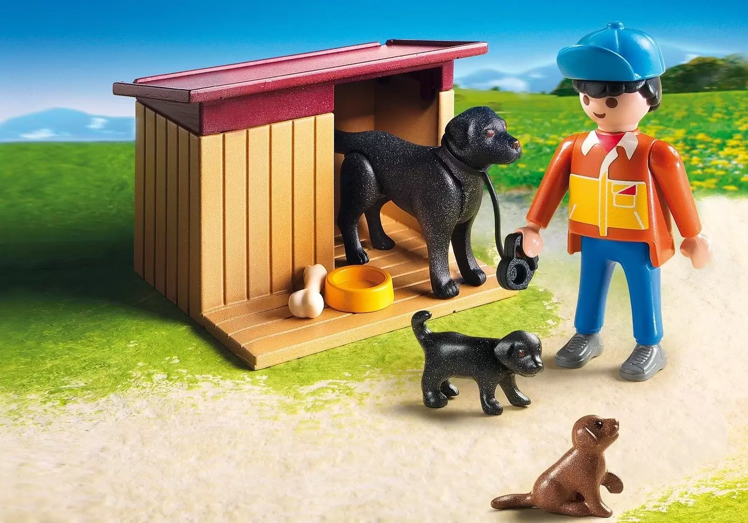 Playmobil Farmers - Guard Dog with Puppies