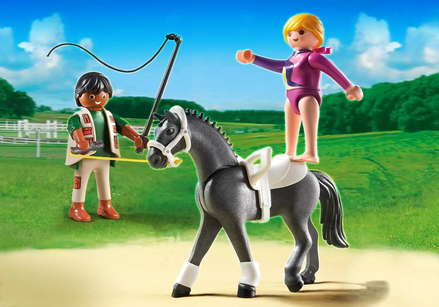 Playmobil équitation - Dresseur de Chevaux et Voltigeuse