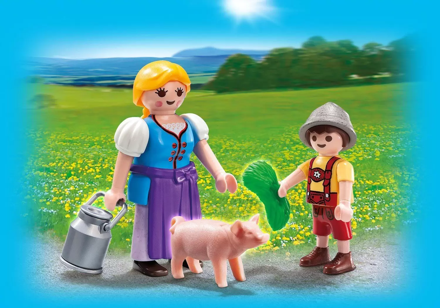 Playmobil Farmers - Country Woman and Boy Duo Pack