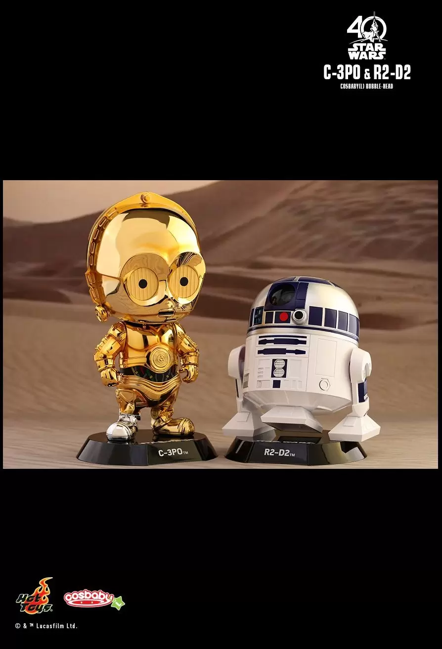 Cosbaby Figures - C-3PO & R2-D2