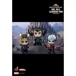 Loki, Hela & Gladiator Thor (3-Pack)