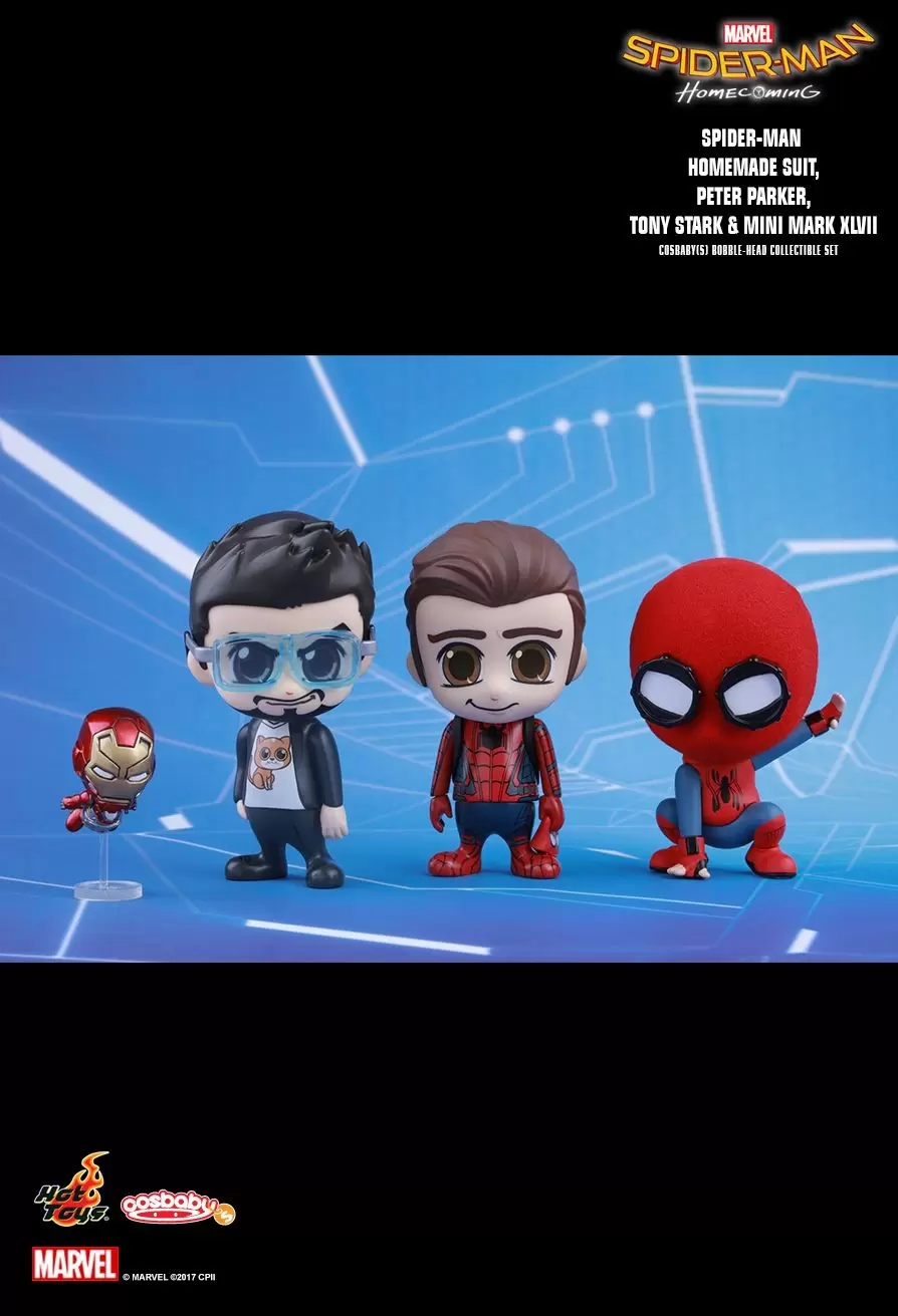Cosbaby Figures - Spider-Man : Homecoming 4-Pack