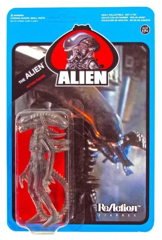 ReAction Figures - Alien - Alien Clear Blue Card Variant