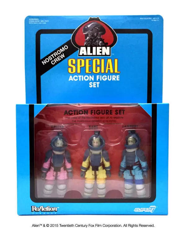 ReAction Figures - Aliens - Nostromo 3 Pack Blue Card Variant