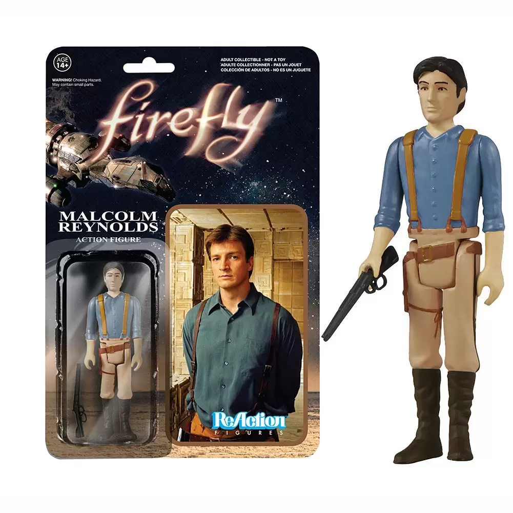 ReAction Figures - Firefly - Malcolm Reynolds Blue Shirt