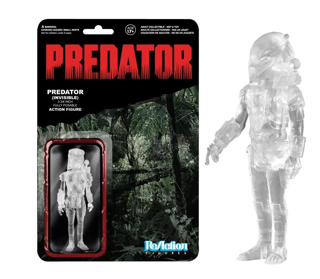 ReAction Figures - Predator - Clear Masked Predator