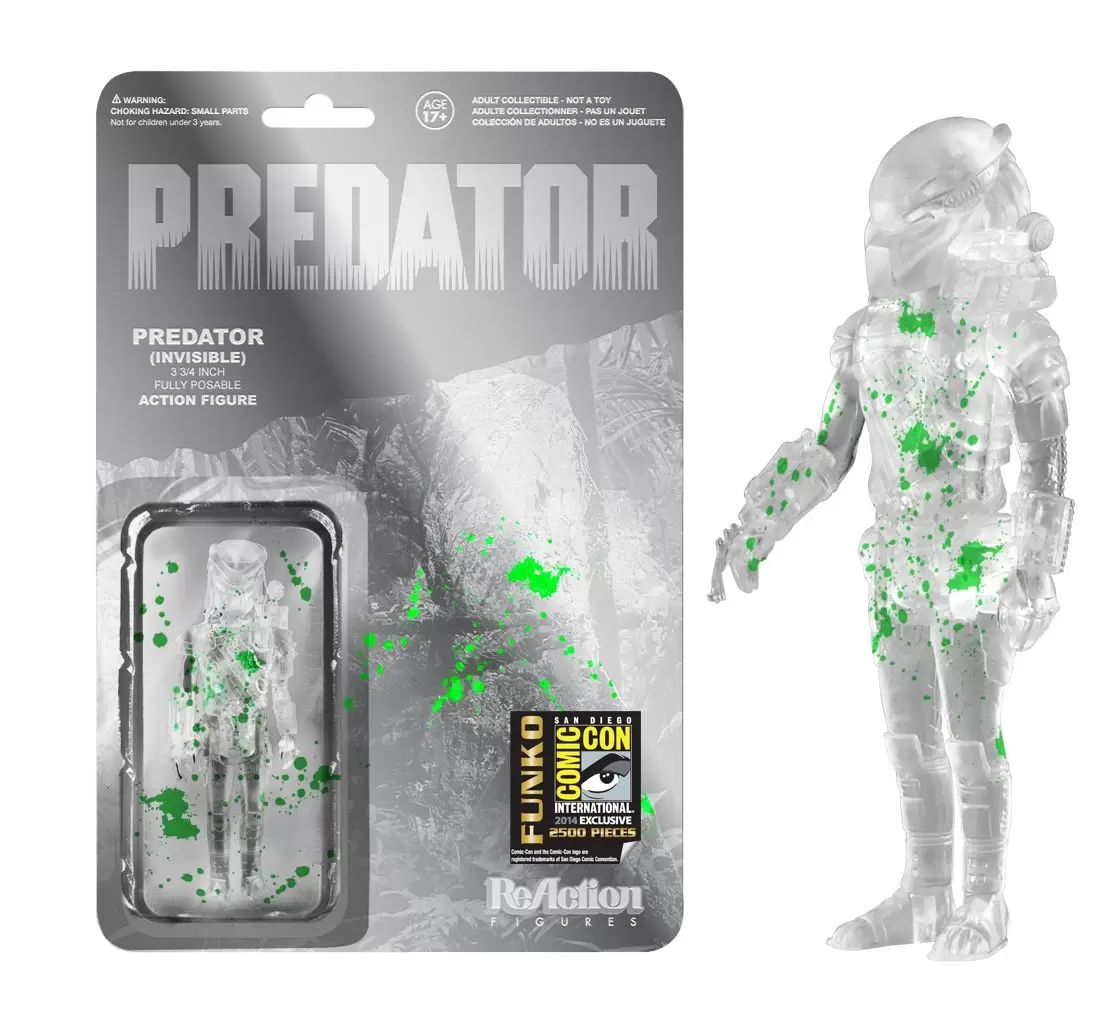 ReAction Figures - Predator - Clear Masked Predator Bloody