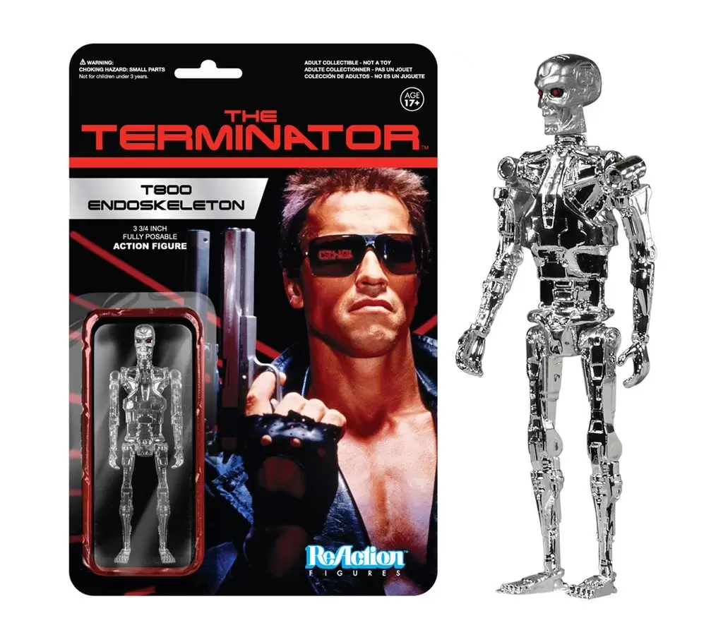 ReAction Figures - Terminator - T800 Endoskeleton Chrome