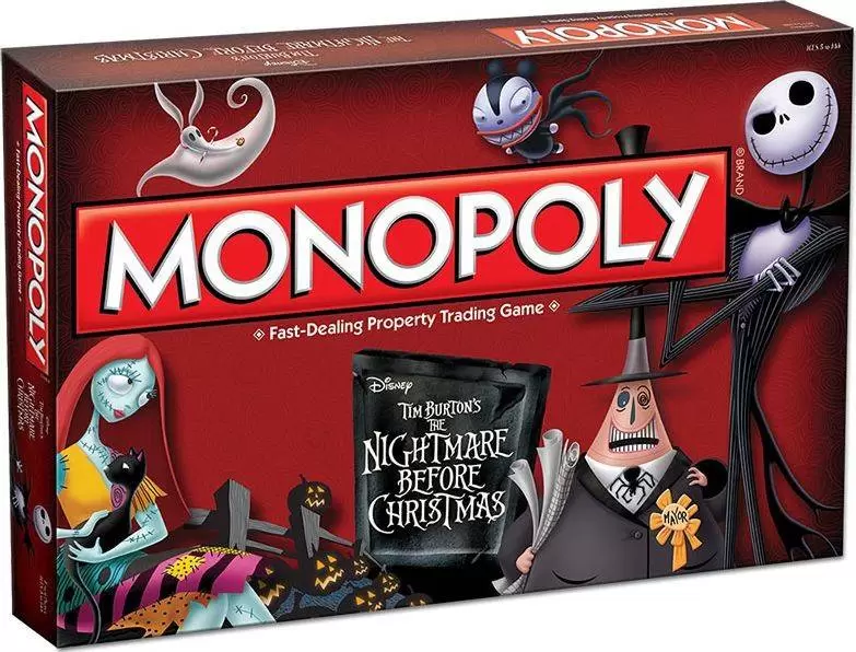 Monopoly Films & Séries TV - Monopoly Tim Burton\'s Nightmare Before Christmas