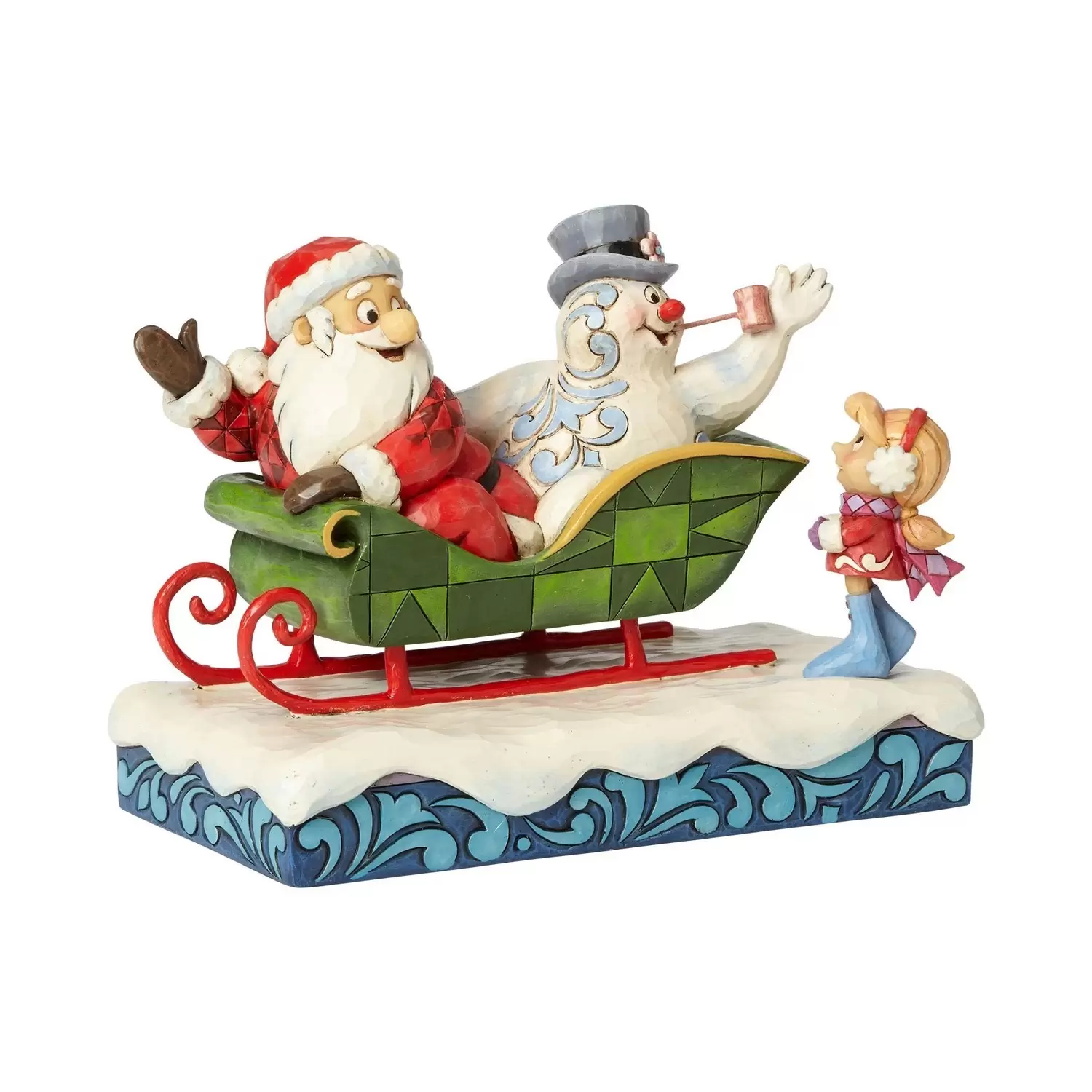 Cartoons  - Jim Shore - I\'ll Be Back on Christmas Day - Santa, Frosty, and Karen