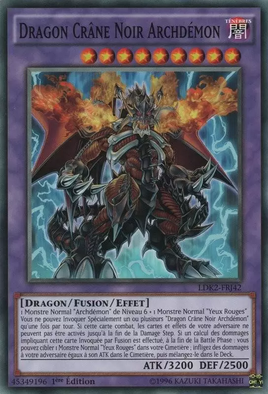 Decks Légendaires 2 LDK2 - Dragon Crâne Noir Archdémon