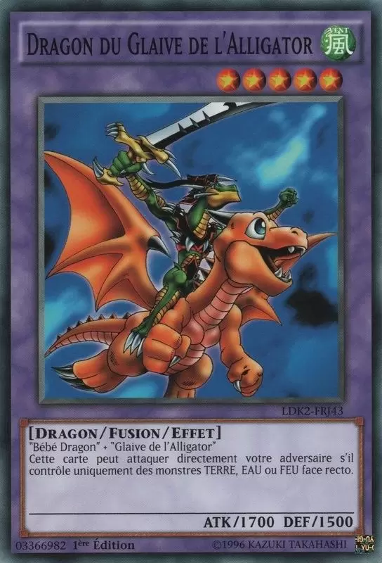 Decks Légendaires 2 LDK2 - Dragon du Glaive de l\'Alligator