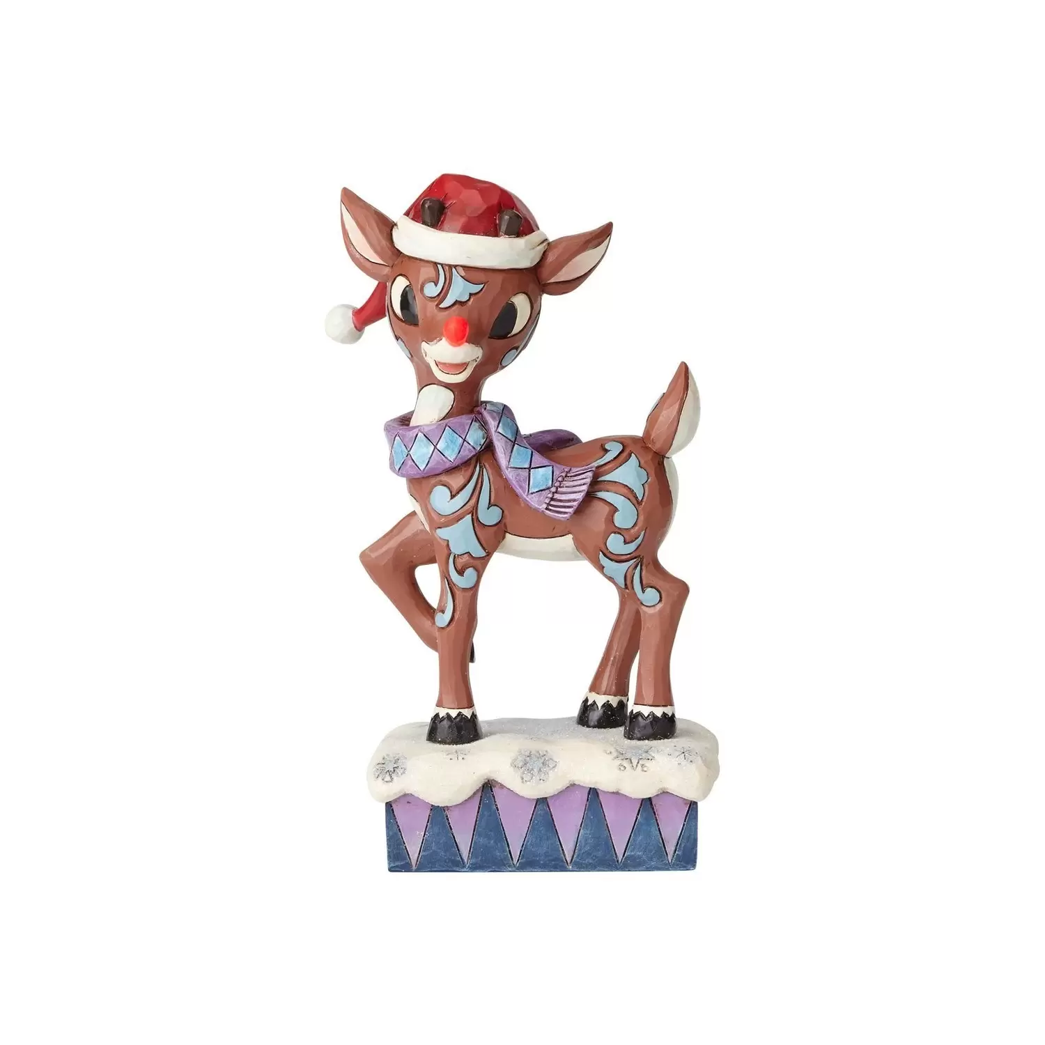 Cartoons Characters by Jim Shore - Lighted Rudolph Wearing Hat