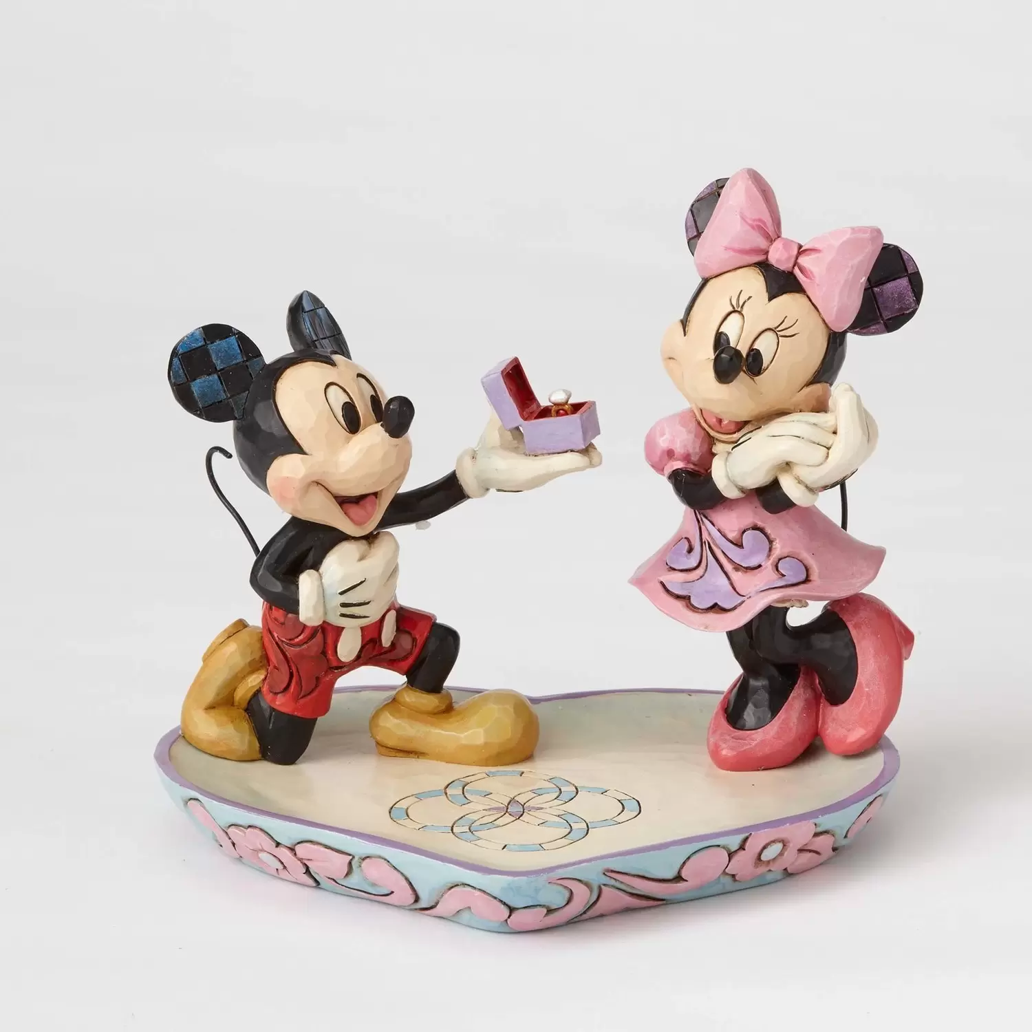 Disney Traditions by Jim Shore - A Magical Moment - Mickey Proposing to Minnie