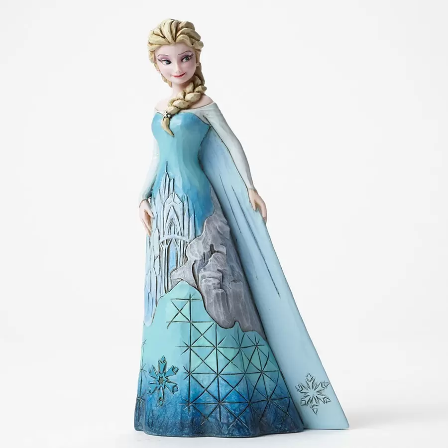 Disney Traditions by Jim Shore - Fortress Of Frost - Elsa With Ice Castle Dress