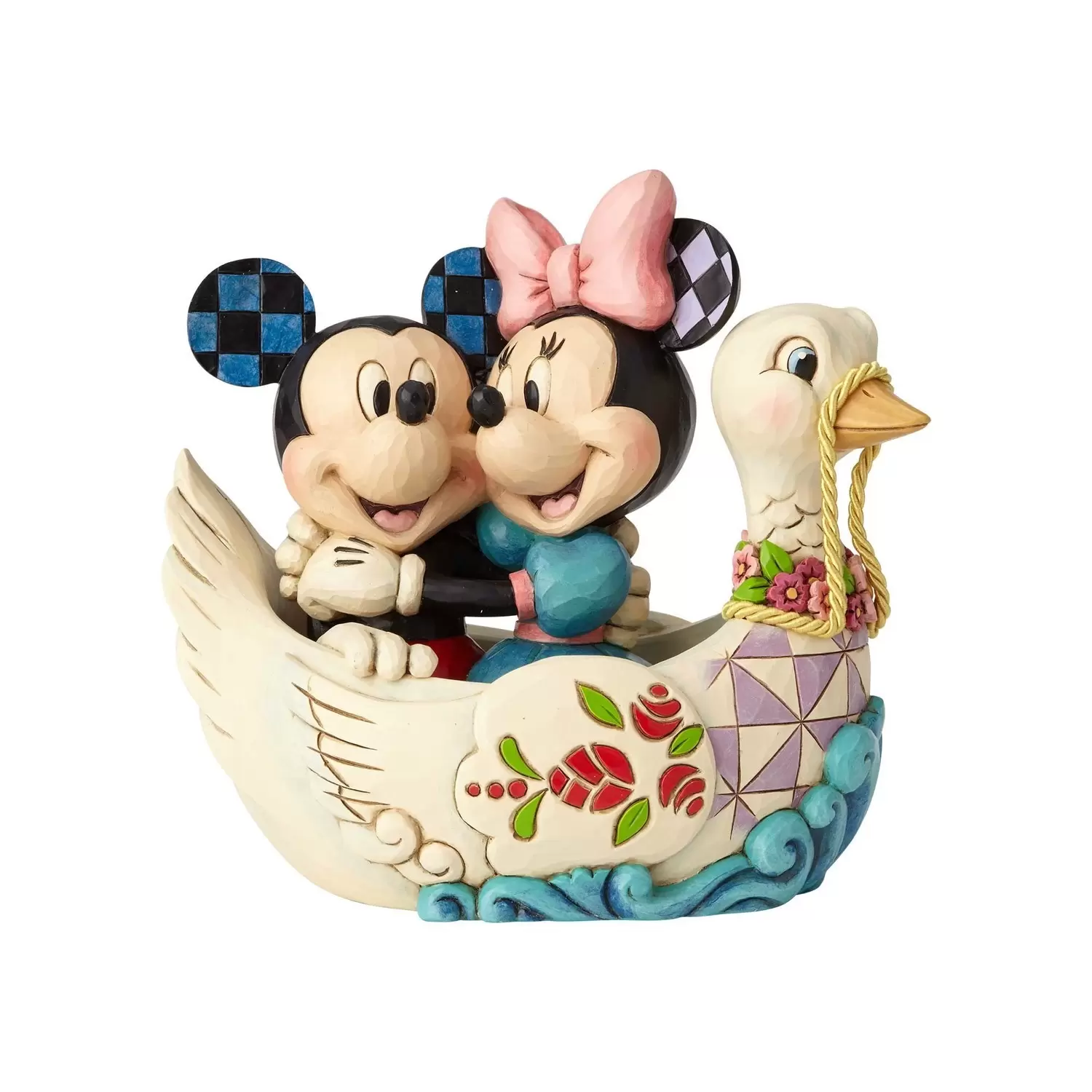 Disney Traditions by Jim Shore - Lovebirds - Mickey and Minnie in Swan
