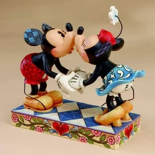 Disney Traditions by Jim Shore - Smooch For My Sweetie - Mickey Kissing Minnie