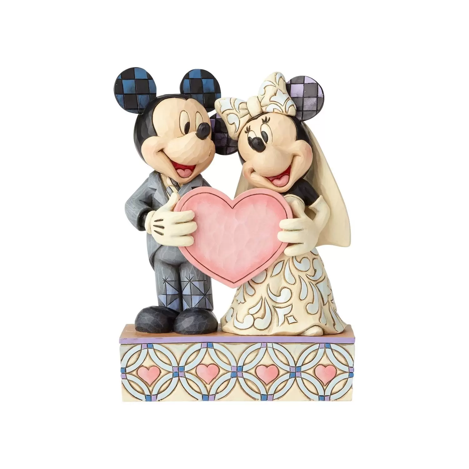 Disney Traditions by Jim Shore - Two Souls, One Heart - Wedding Mickey and Minnie Personalization