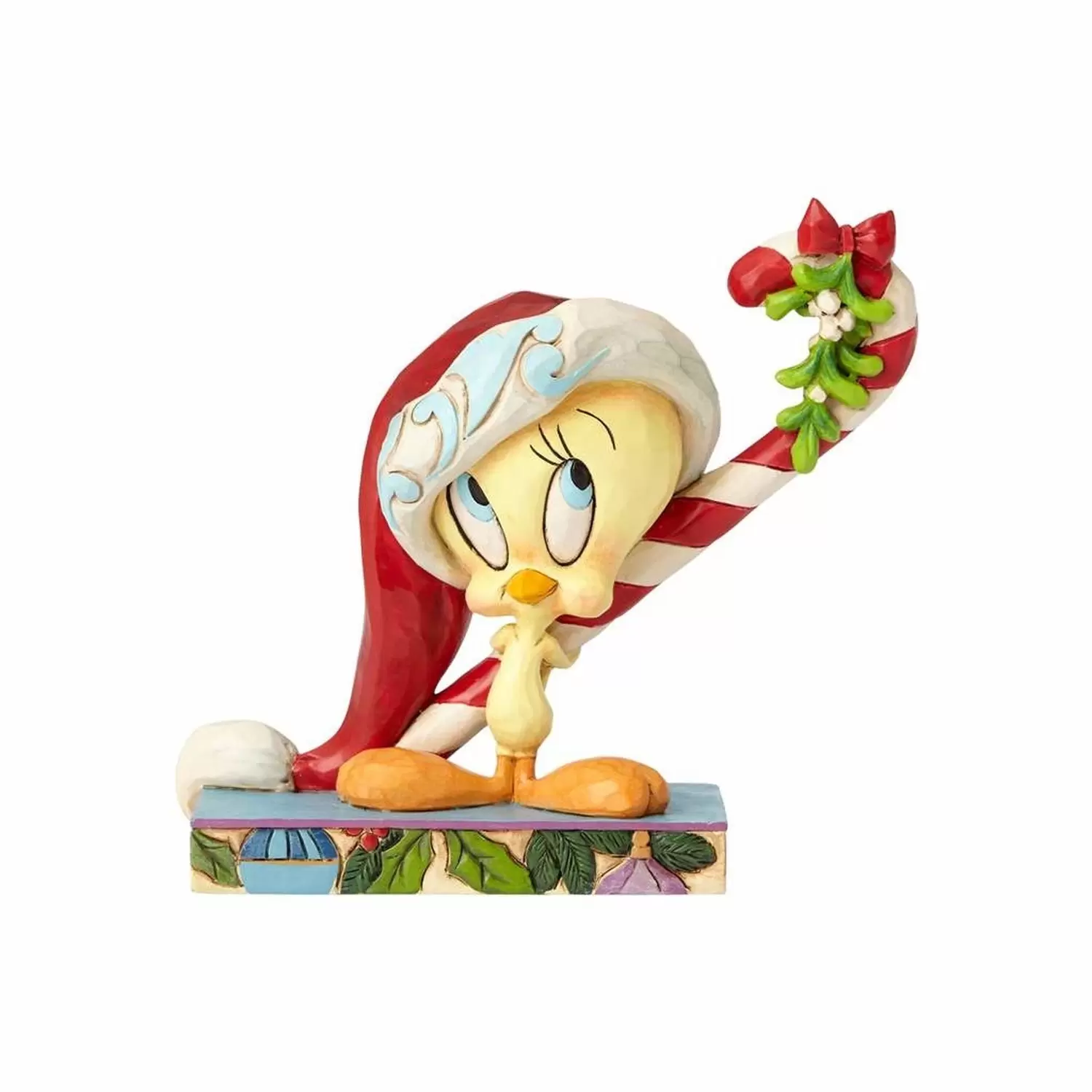 Looney Tunes characters by Jim Shore - Candy Cane Cutie-Christmas Tweety