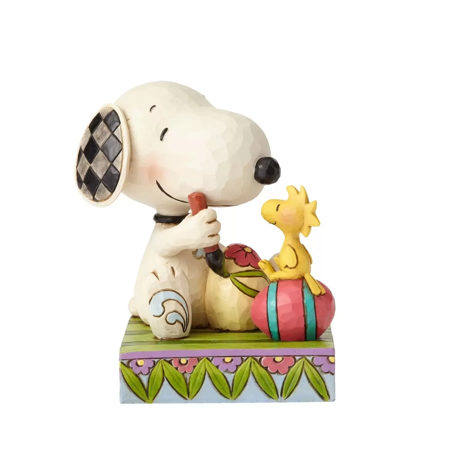 Peanuts - Jim Shore - A Colorful Tradition - Snoopy and Woodstock with Easter Eggs