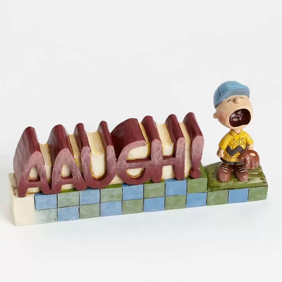 Peanuts - Jim Shore - AAUGH - Charlie Brown AAUGH Word