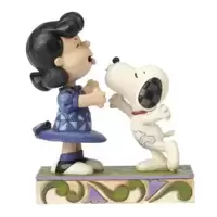 Agh! I've Been Kissed By A Dog - Snoopy Kissing Lucy