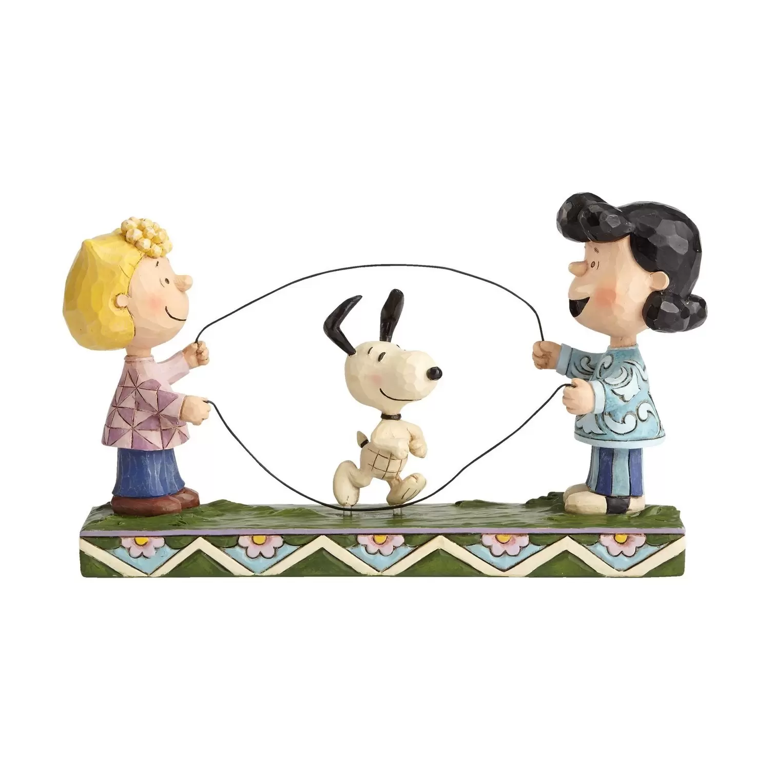 Peanuts - Jim Shore - Double Dutch Dog - Sally, Lucy, & Snoopy Jumping Rope