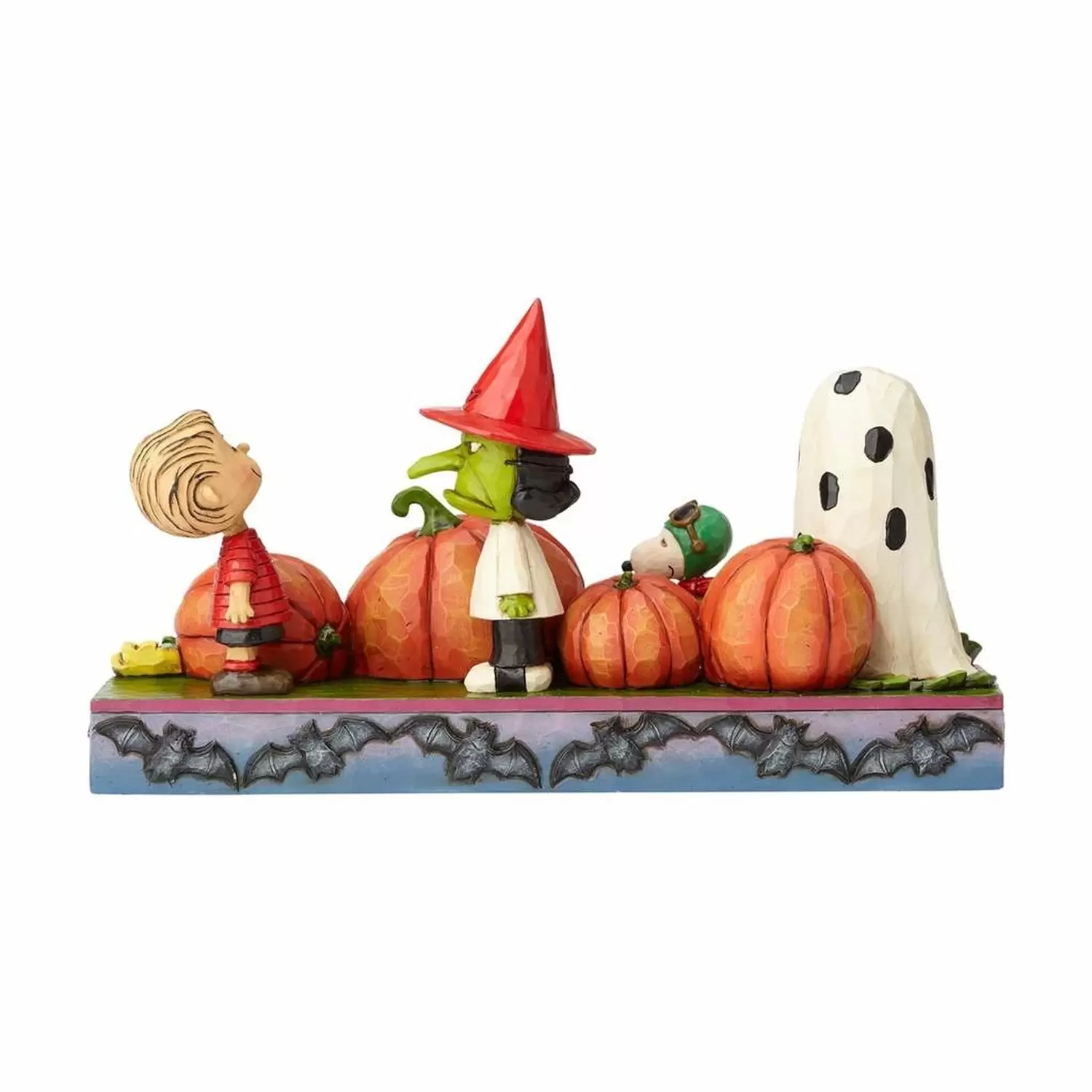 Peanuts - Jim Shore - Each Year, the Great Pumpkin Rises - Charlie Brown, Snoopy, Linus, and Lucy Pumpkin Patch