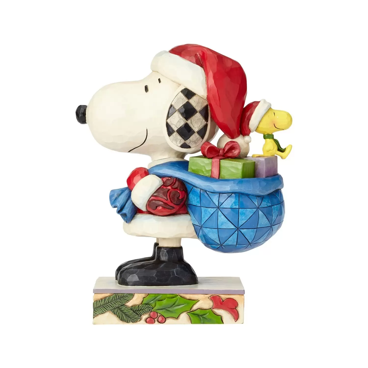 Jim Shore Candy Cane Christmas Snoopy and Woodstock Figurine